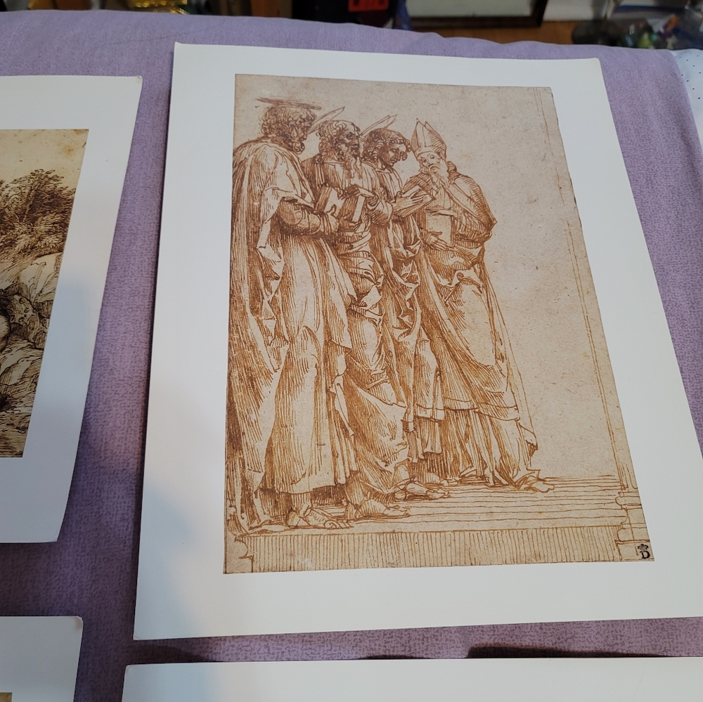 Set of 5 Italian Drawings - J. Paul Getty Museum Collection - 11x14" prints - Picture 5 of 10